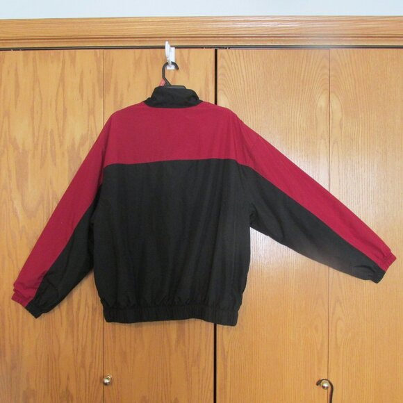 ROUNDTREE & YORKE SPORT MEN'S SIZE XL COAT BLACK & RED JACKET FULL ZIP OUTERWEAR - Picture 5 of 9